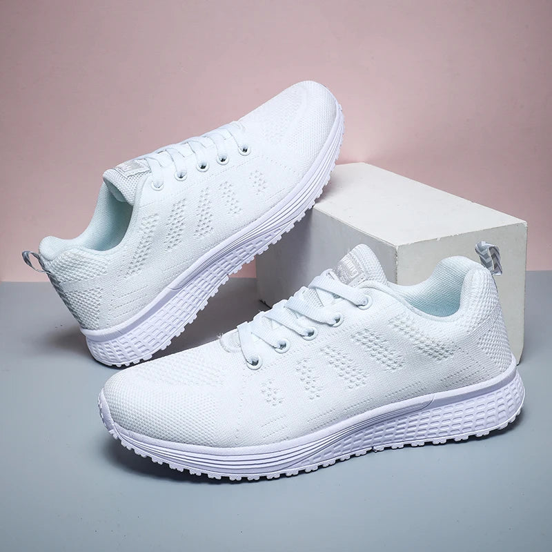 2025 Women Shoes Lightweight Running Shoes For Women Sneakers Breathable Flats Female Comfortable Sport Walking Shoes
