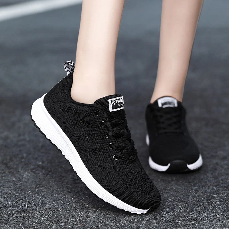 2025 Women Shoes Lightweight Running Shoes For Women Sneakers Breathable Flats Female Comfortable Sport Walking Shoes