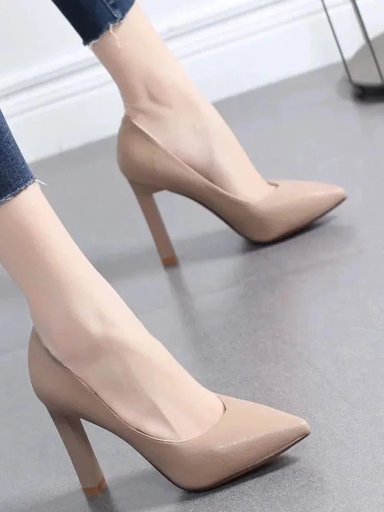 sapatos femininas women fashion sweet light weight high quality spring & summer stiletto heel shoes lady office sexy pumps b614