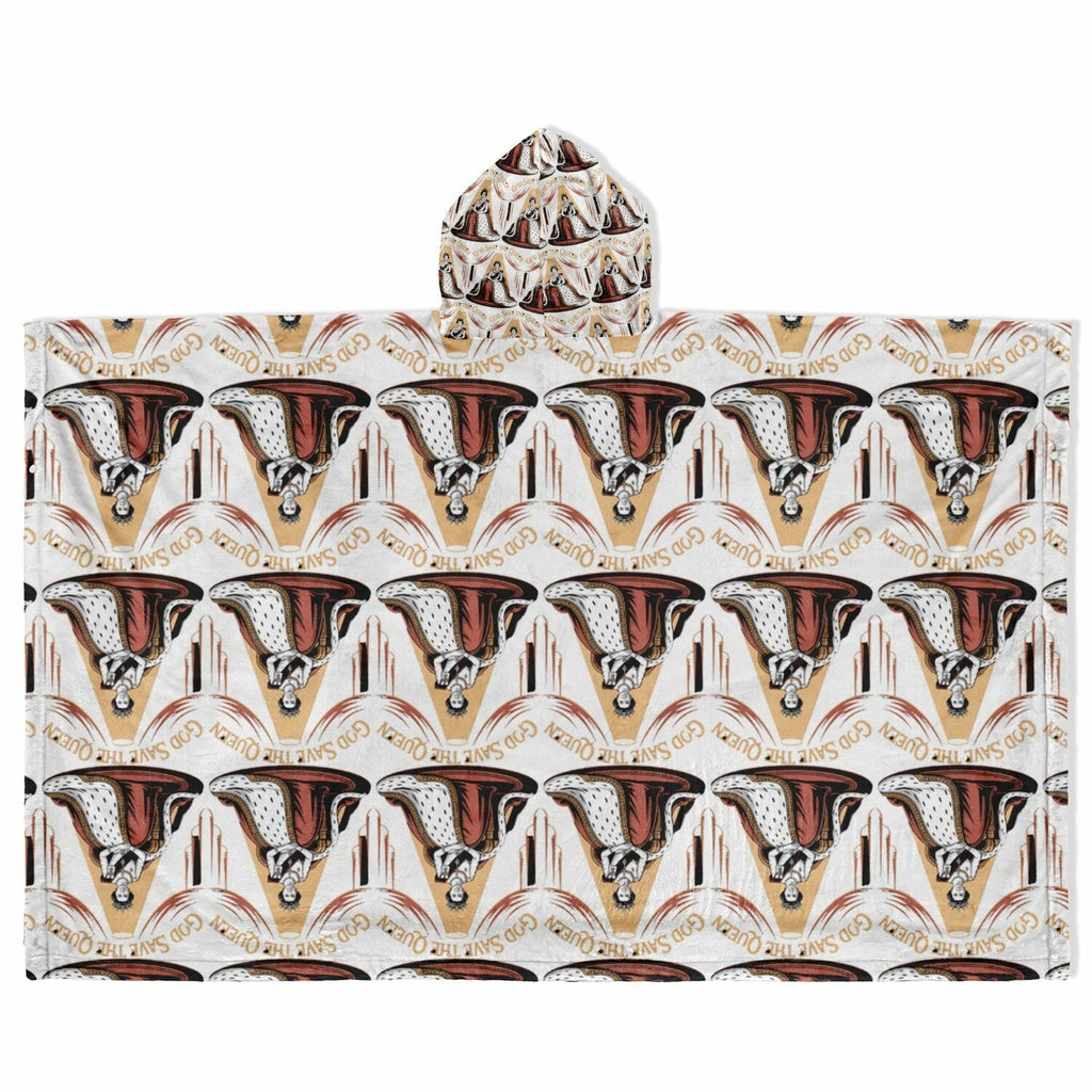 Authentic Royalty "God Save The Queen" Flannel Blanket Poncho