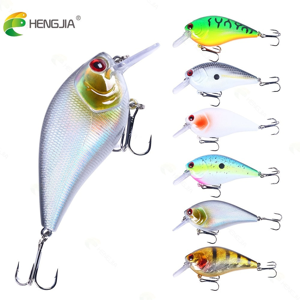 [Shallow Crankbait] 6pcs Shallow Diving Crankbait | Catch More Bass & Pike with Artificial Wobbler Hard Bait Fishing Lure