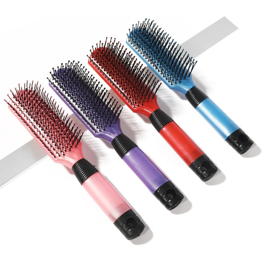 1pc Plastic Detangling Brush Hairdressing Comb Rib Comb Massage Hair Brush For All Hair Types For Men And Women