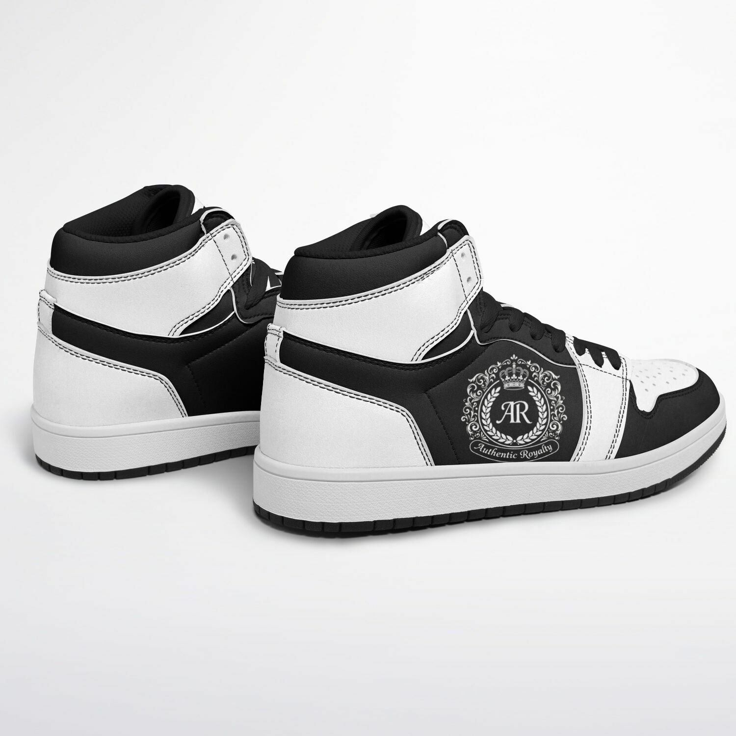 KoolKingKickz "Black & White Motion" High Top Shoes
