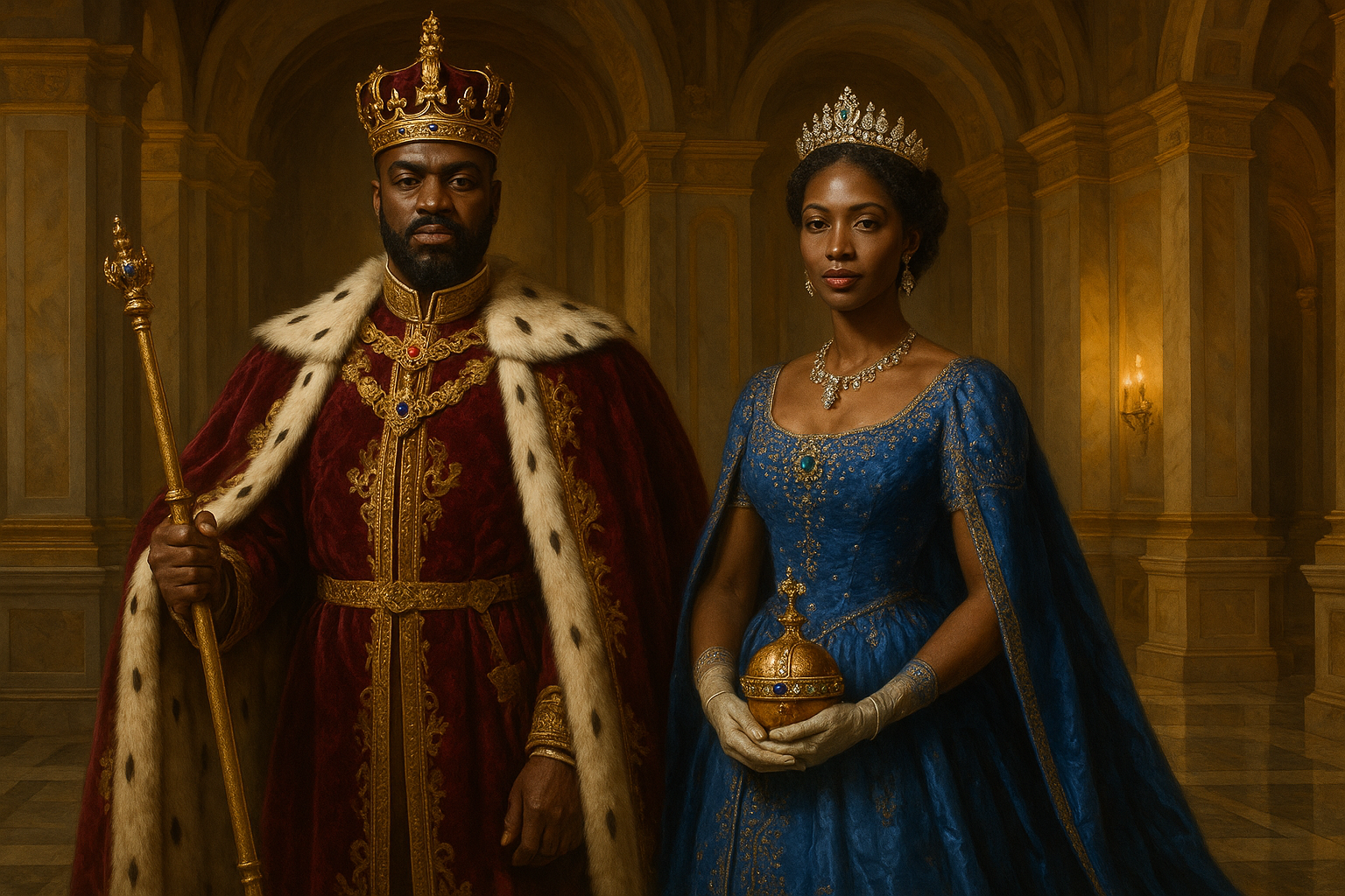 Black King & Queen 