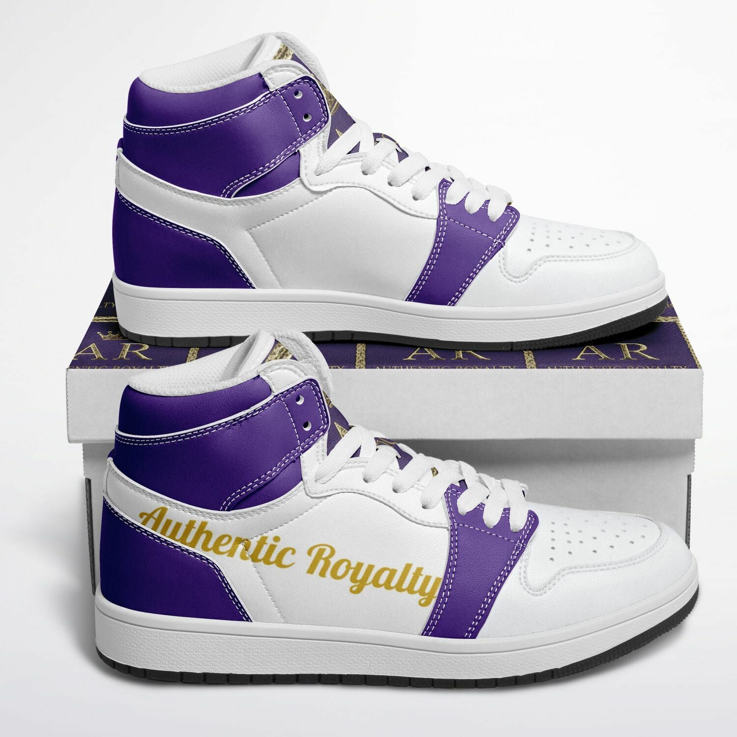 KoolKingKickz "Royal Motion" High Top Sneakers