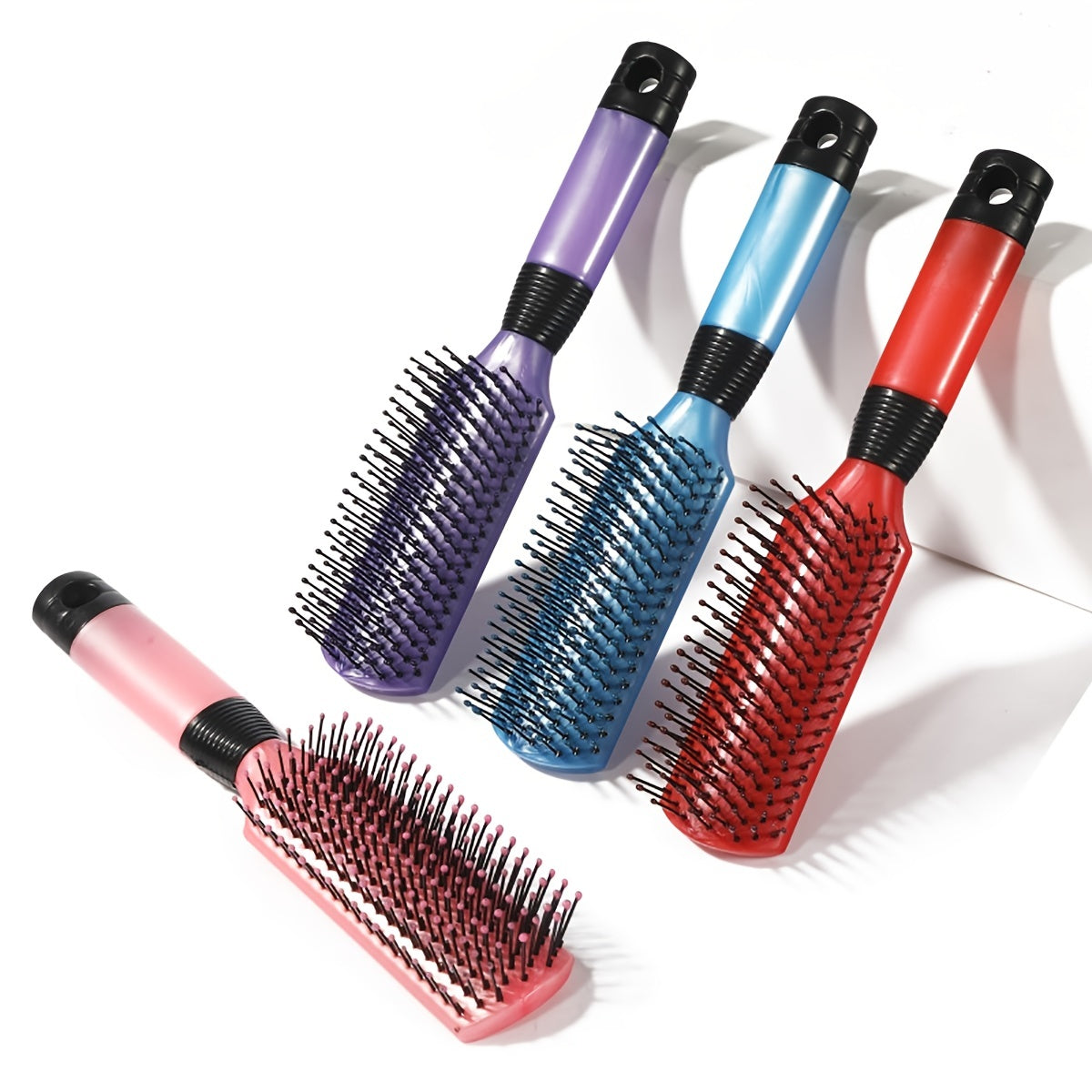 1pc Plastic Detangling Brush Hairdressing Comb Rib Comb Massage Hair Brush For All Hair Types For Men And Women