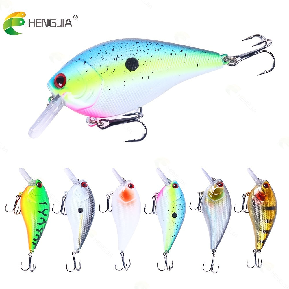 [Shallow Crankbait] 6pcs Shallow Diving Crankbait | Catch More Bass & Pike with Artificial Wobbler Hard Bait Fishing Lure