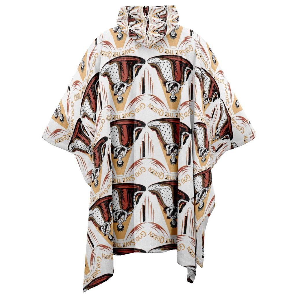 Authentic Royalty "God Save The Queen" Flannel Blanket Poncho