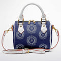 Silver & Royal Blue Crossbody Handbag