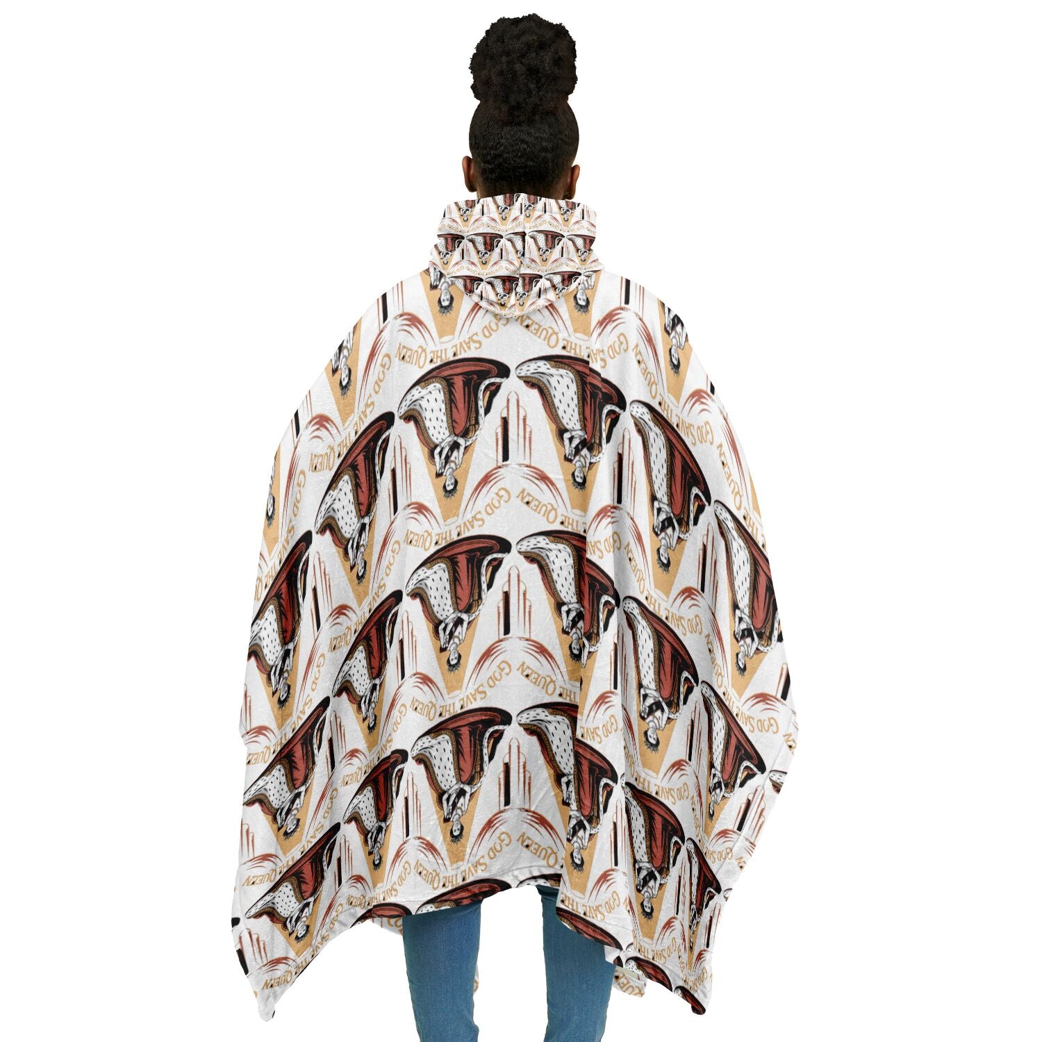 Authentic Royalty "God Save The Queen" Flannel Blanket Poncho